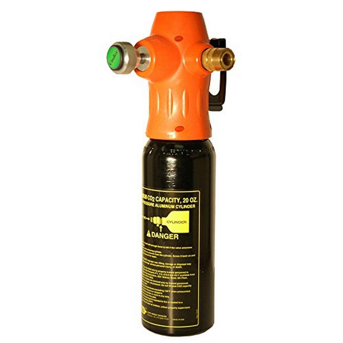 Cadex CGR-120 CO2 Regulator, Hose, Bottle & Coupler, 0-120 Psi
