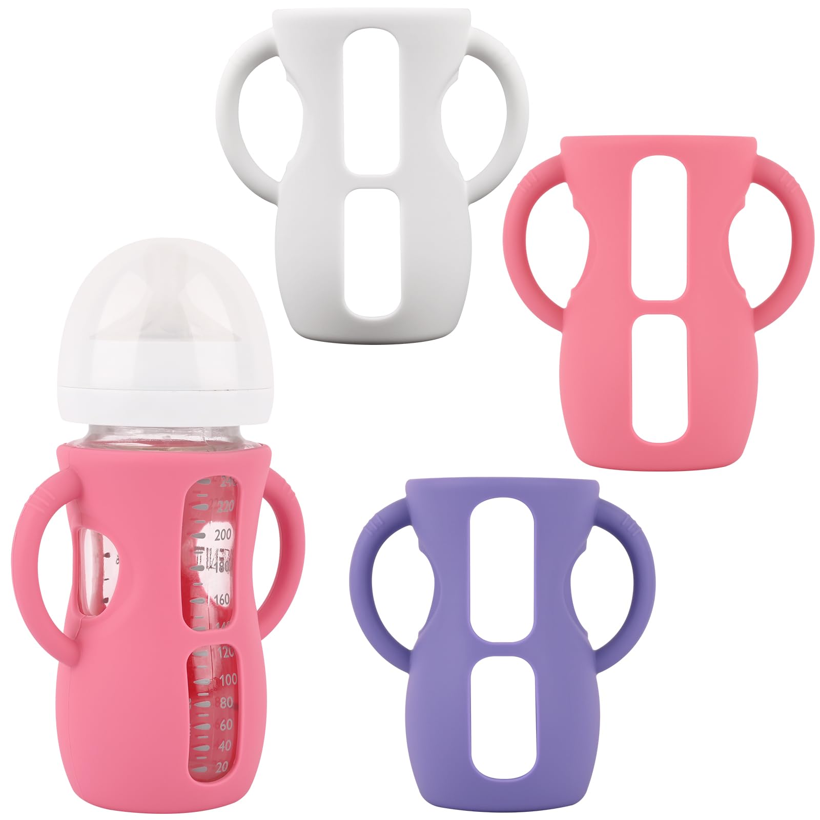 HUAKENER 3 Pack Silicone Sleeves - bottle feeding | Mubboo