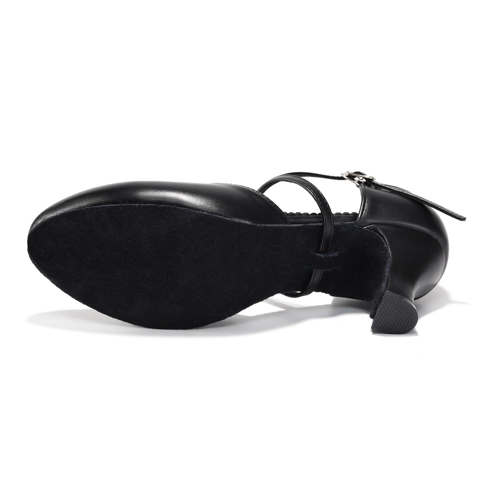 Scarpe da Ballo Latino Donna Punta Chiusa Salsa Moderna Tango Scarpe da Ballo da Sala con 6cm Tacco