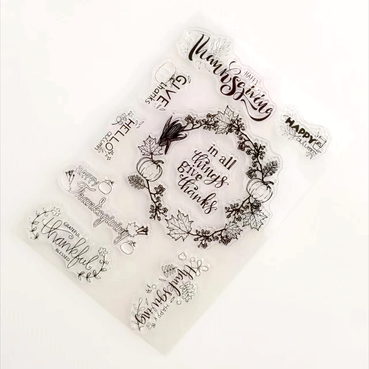 WooYangFun Tampon Transparent En Caoutchouc Pour Fabrication De Cartes