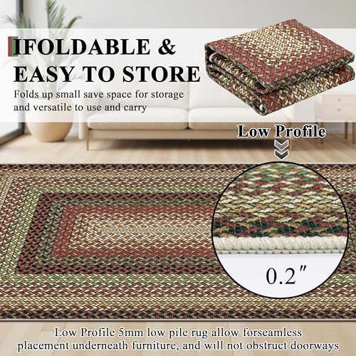 Tapete Interior Trenzado Faux Ileading 2'x3' Lavable miniatura 6