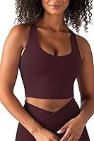 YITTY UltraLuxe Built-In Bra Tank Top for Women - Racerback Sports Bra with Removable Cups, Low-Impact Yoga Gym Support