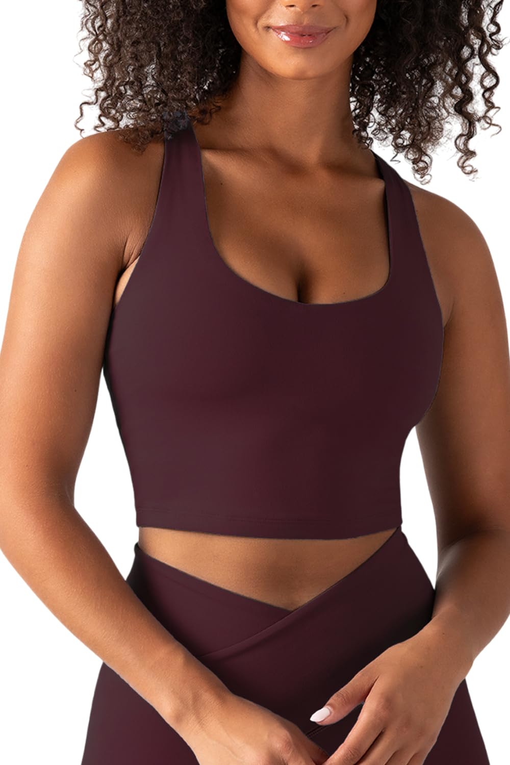 YITTY Active Sports Bra Tank Tank Top for Women with Built-in Bra Racerback Removable Cups Low-Impact Yoga and
