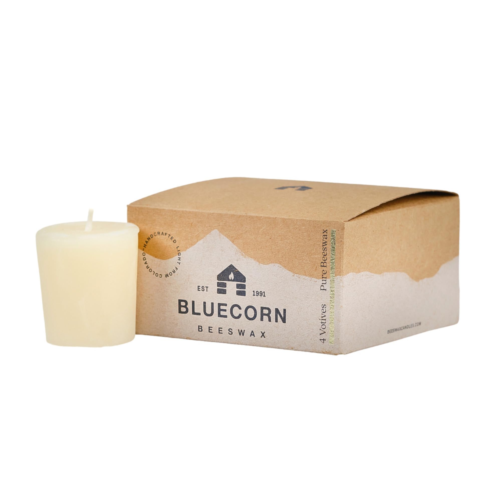 Bluecorn Beeswax Votive Candles