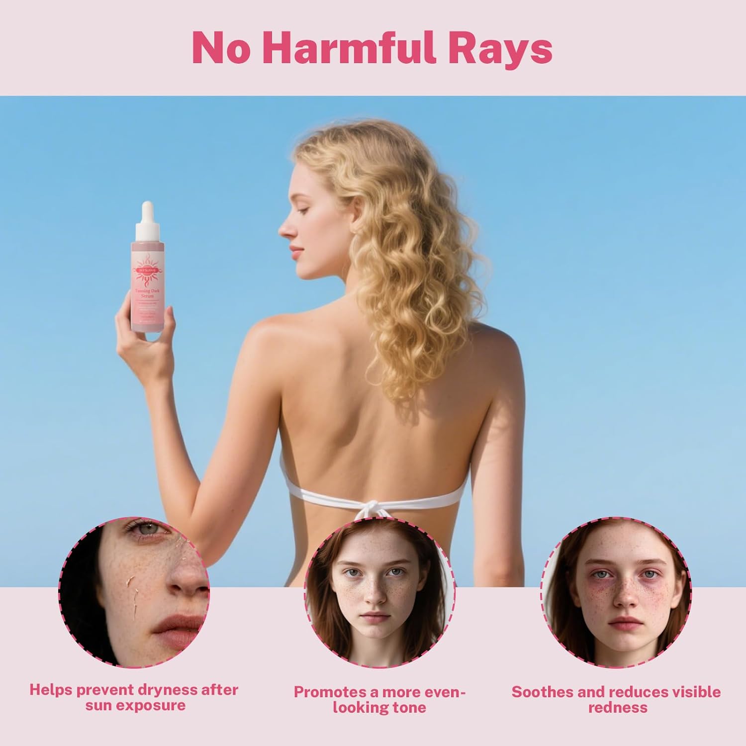 Earth Self Tanner -Get a Sun-Kissed Glow Instantly! Natural & Organic Ingredients, Tanning Dark Seryum - Watermelon Flavor, Ultra-Hydrating & Streak-Free, Natural-Looking Tan, for Face & Body 60ML - Image 7