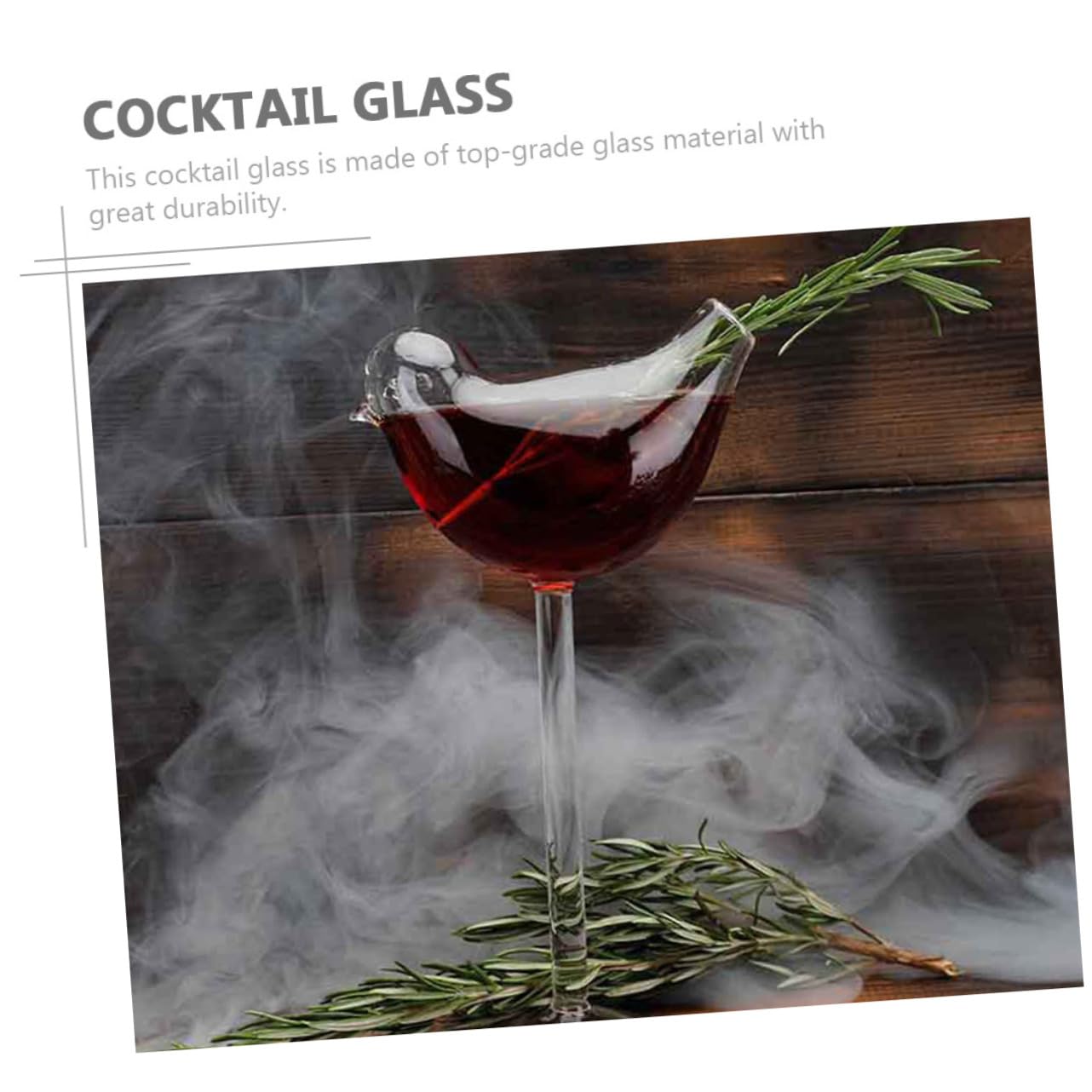 Cabilock 3 Piezas Copa de pájaro decoración de la mesa del comedor vasos altos anteojos vasos de whisky copas de aves vidrio pájaro creativo champán taza de café taza de agua