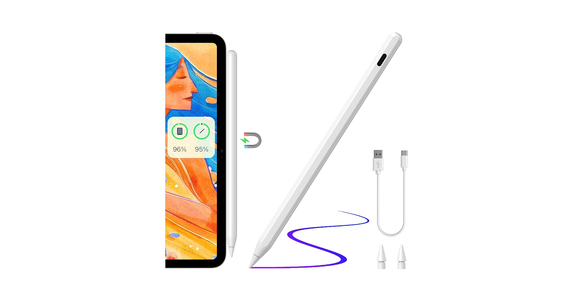 【期間限定SALE】iPadAir5 Wi-Fi+ Apple Pencil 2 Amazon.com: Stylus Pen for iPad with Wireless Charging