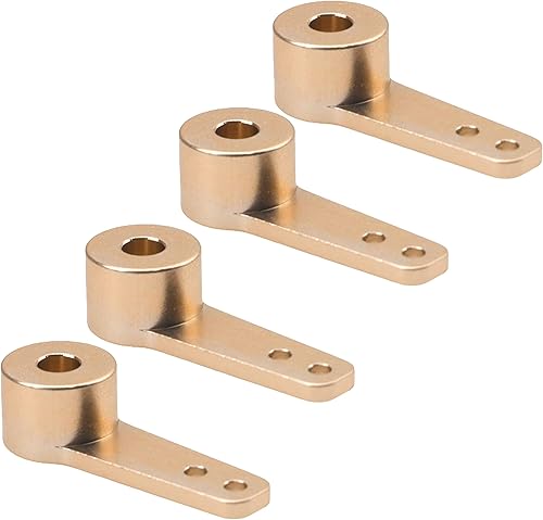 Miniatura 4 de 4 Uds. Aluminio RC Airplane Dirección Servo Brazo Balancín Brazos para RC Quadcopter Ala Fija Partes (0.157 in)