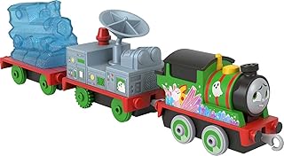Fisher-Price Thomas & Friends Old Mine Percy die-cast Push-Along Toy Train Engine for Preschool Kids Ages 3 Years and Older