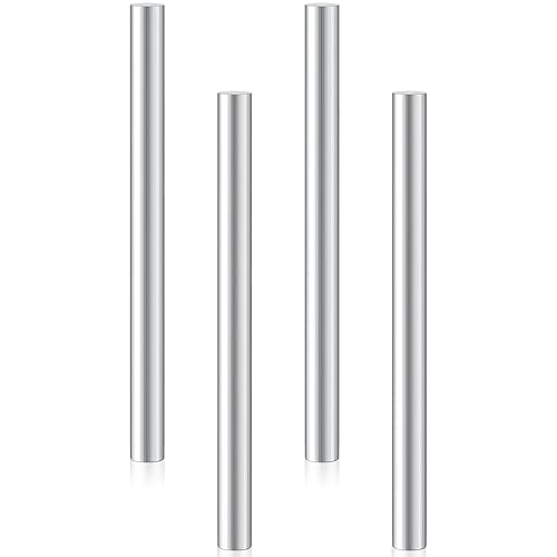 Therwen 4 barras de aluminio de 1 diámetro, 13 pulgadas de longitud 6061 barra redonda de aluminio barra de metal barra sólida para manualidades de