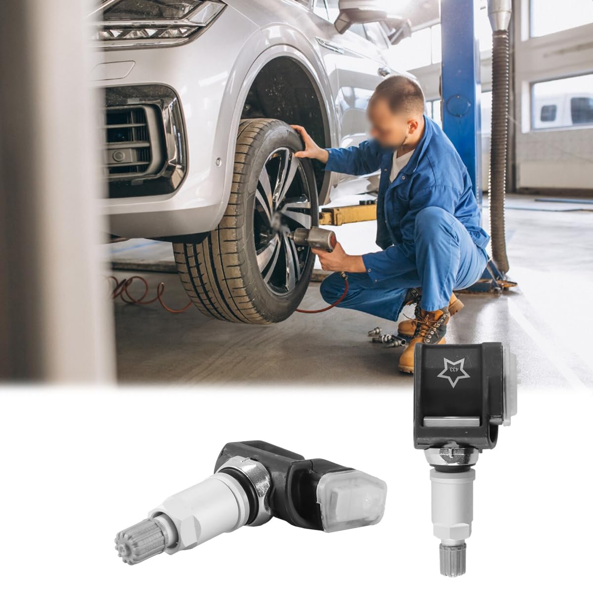 Capteur de Pression des pneus TPMS RDKS 433 MHz pour BMW Série 5, 6, 7, 8, X3, X4 et X5 (références: 36106872774 et 36106887147). Lot de 4.