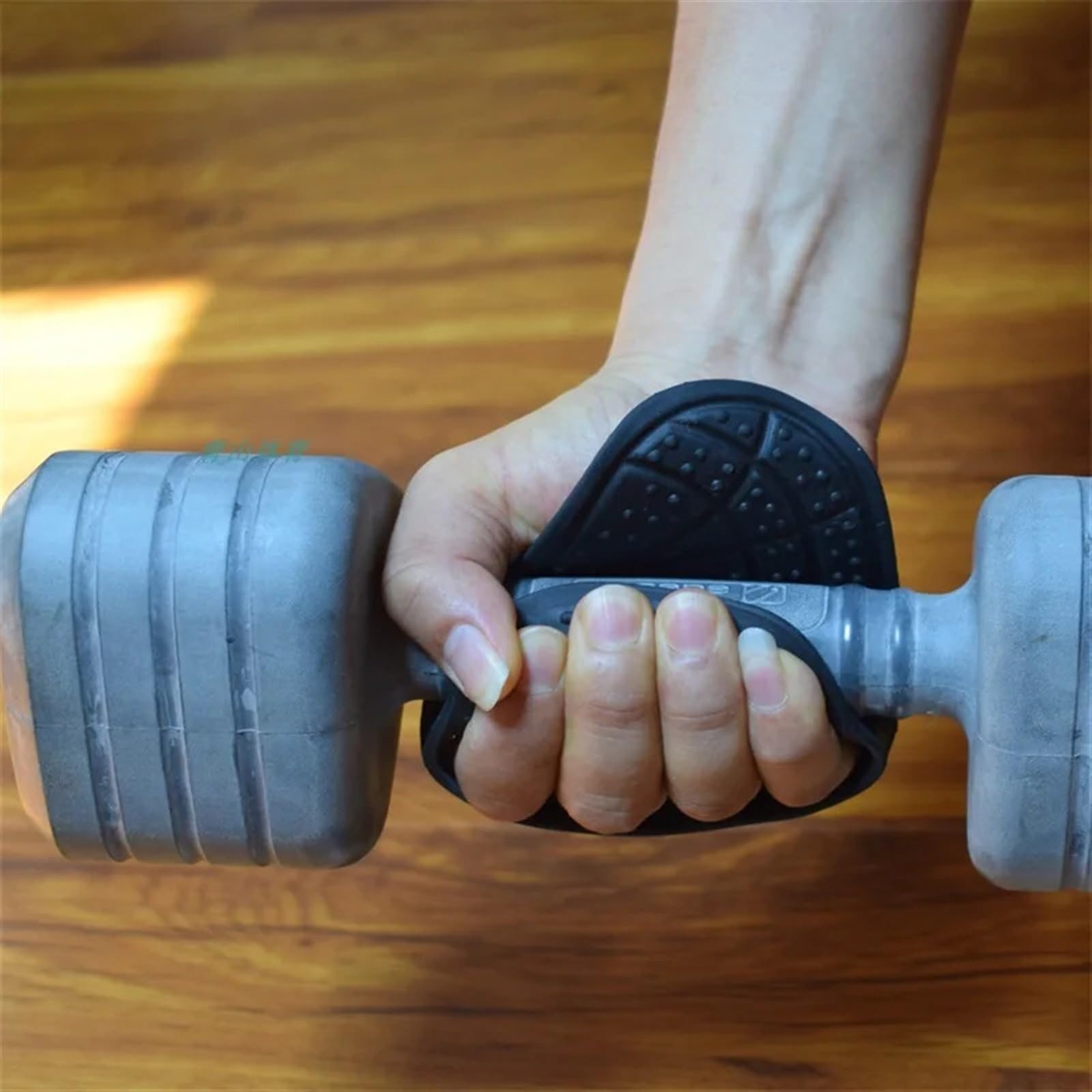 Grip Palestra Guanti for sollevamento pesi Protezione palmo Antiscivolo Resistente all'usura Bilanciere Attrezzatura fitness Palestra Sport in gomma Impugnatura da allenamento
