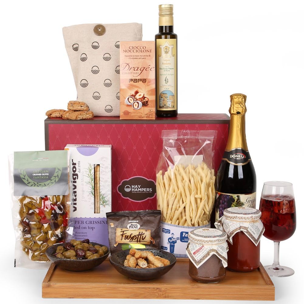 Hay Hampers Italian Food Hamper - Italian Gifts, Gifts for Women & Men, Food Gifts, Gifts Couples & Parents
