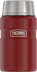THERMOS Stainless King Pote de alimentos isolado a vácuo, 700 ml, vermelho rústico