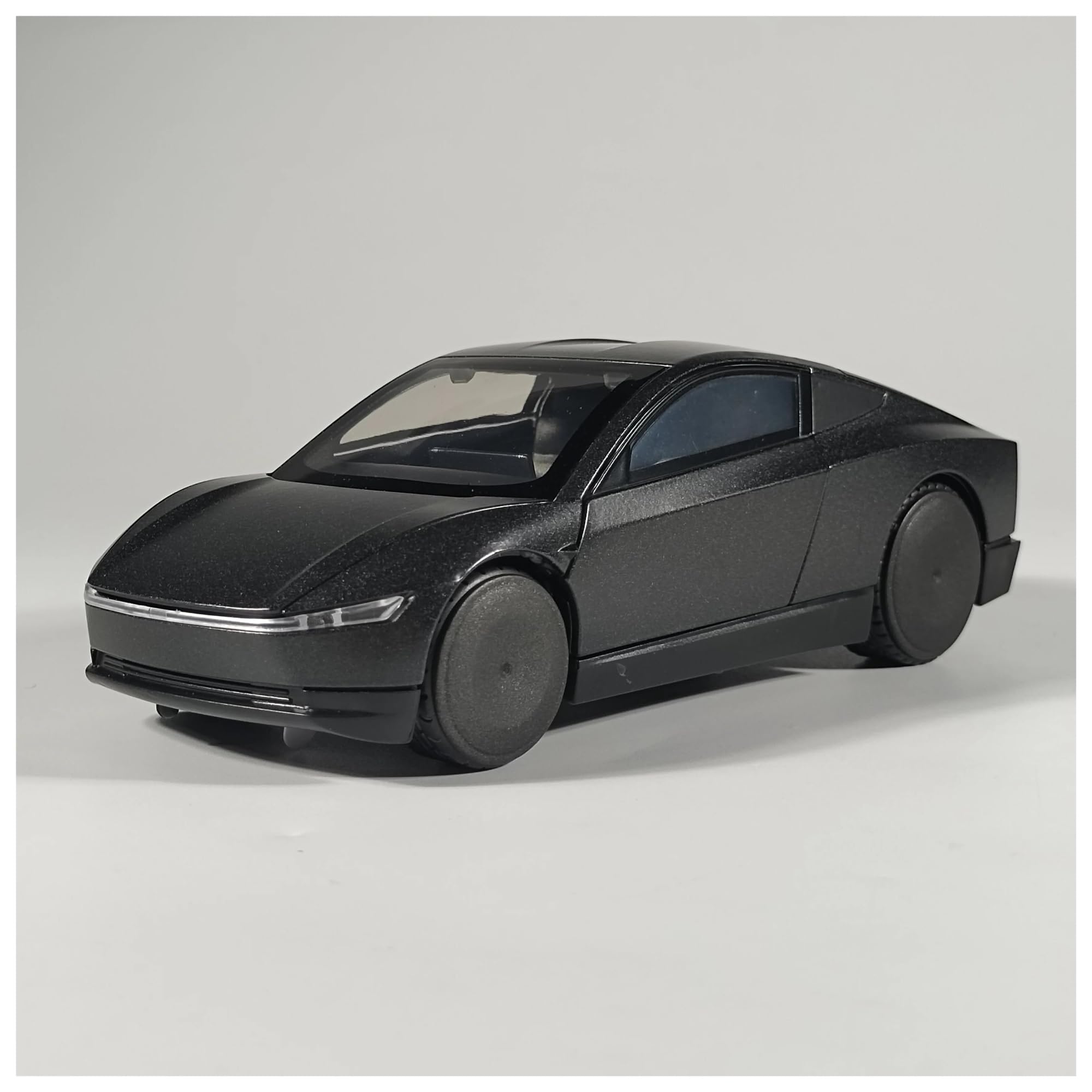 Btwodian Black Scale Model Car For Tesla For Cybercab Diecast Model Car