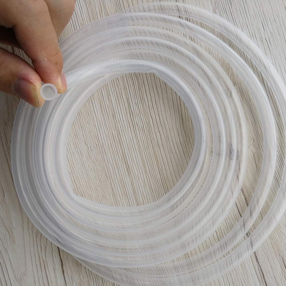 Sourcing Map Tubo In Silicone Trasparente – 4 Mm ID X 6 Mm OD, 5 Metri, Resistente Da -60°C A +220°C, Per Acqua, Aria E Pompe