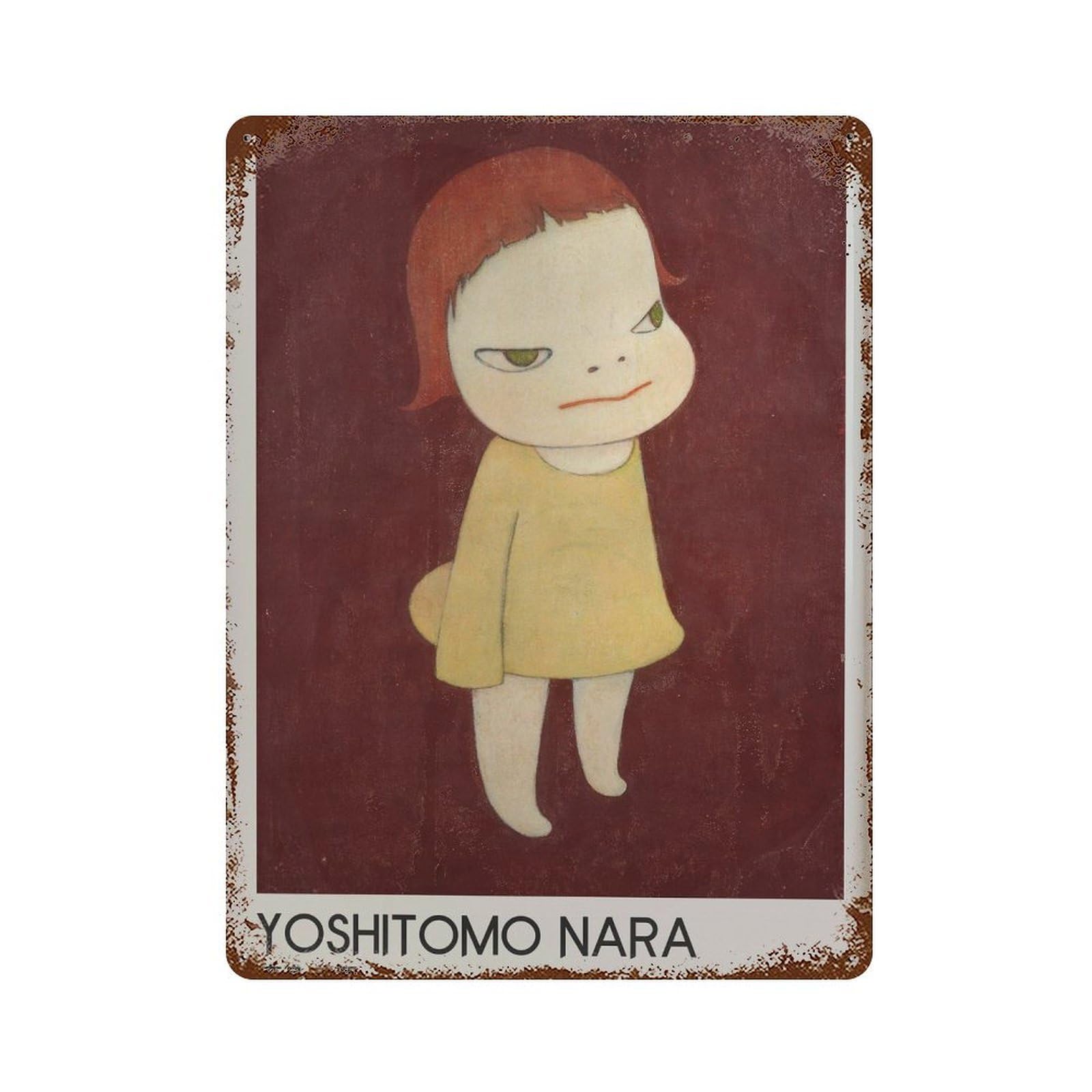 xiaoxiaoshen Yoshitomo Nara Character. Contemporary Wall Decor Art Metal Tin Poster Modern Home Decor Art Home Bar Shop Decorations Vintage Sign 40x30cm