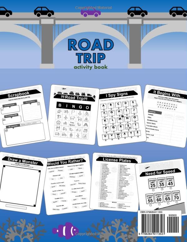 Road Trip Activity Book: 100 pages of family-favorite road trip activities - Image 2
