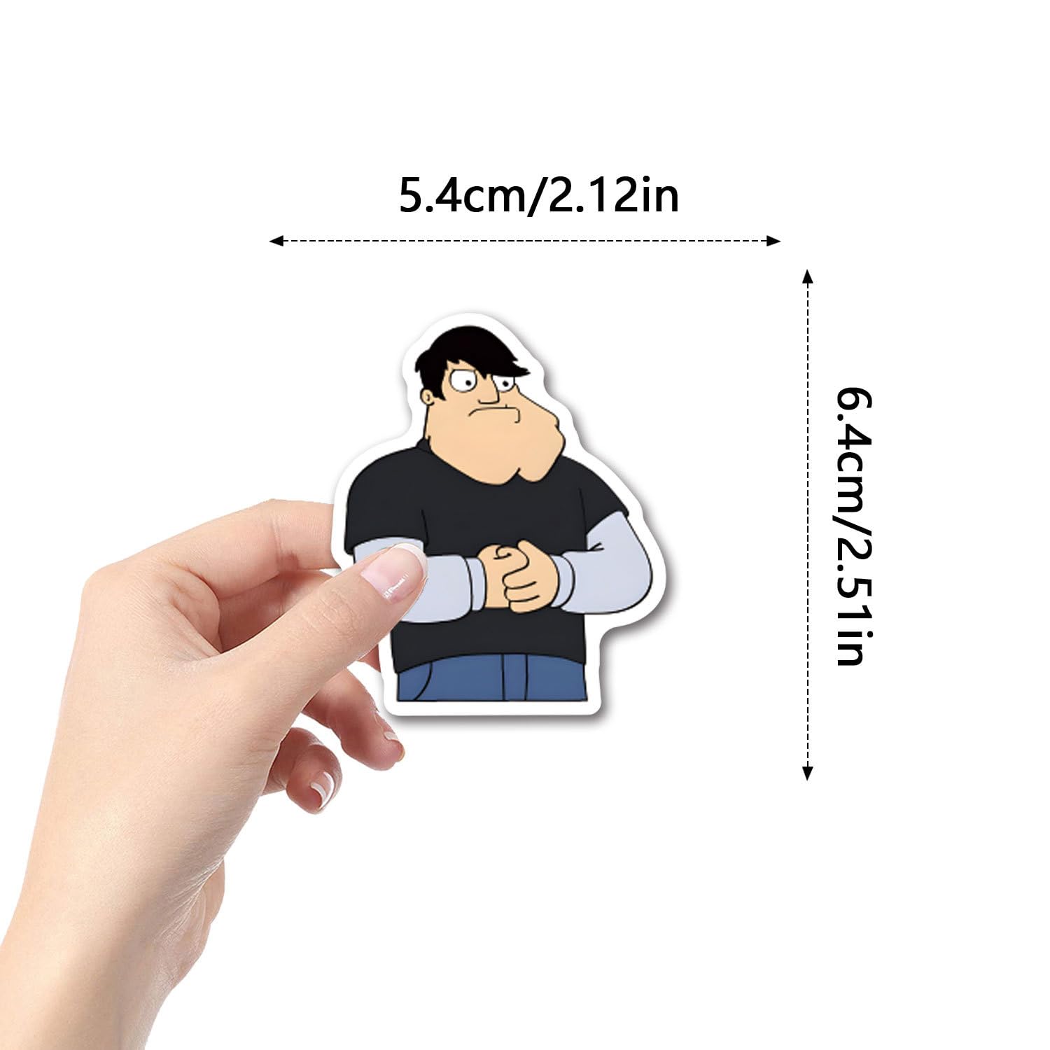 50 Pcs American Dad Stickers for Laptop Cool Decals for Teens Kids Boys Skateboard Phone - Image 3