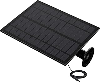 Homcloud Pannello solare per Telecamera e Dispositivi Smart Wi Fi a batteria cavo connettore micro USB da 3 metri integrato impermeabile IP65 Homcloud Pannello solare per Telecamera e Dispositivi Smart Wi Fi a batteria cavo connettore micro USB da 3 metri integrato impermeabile IP65