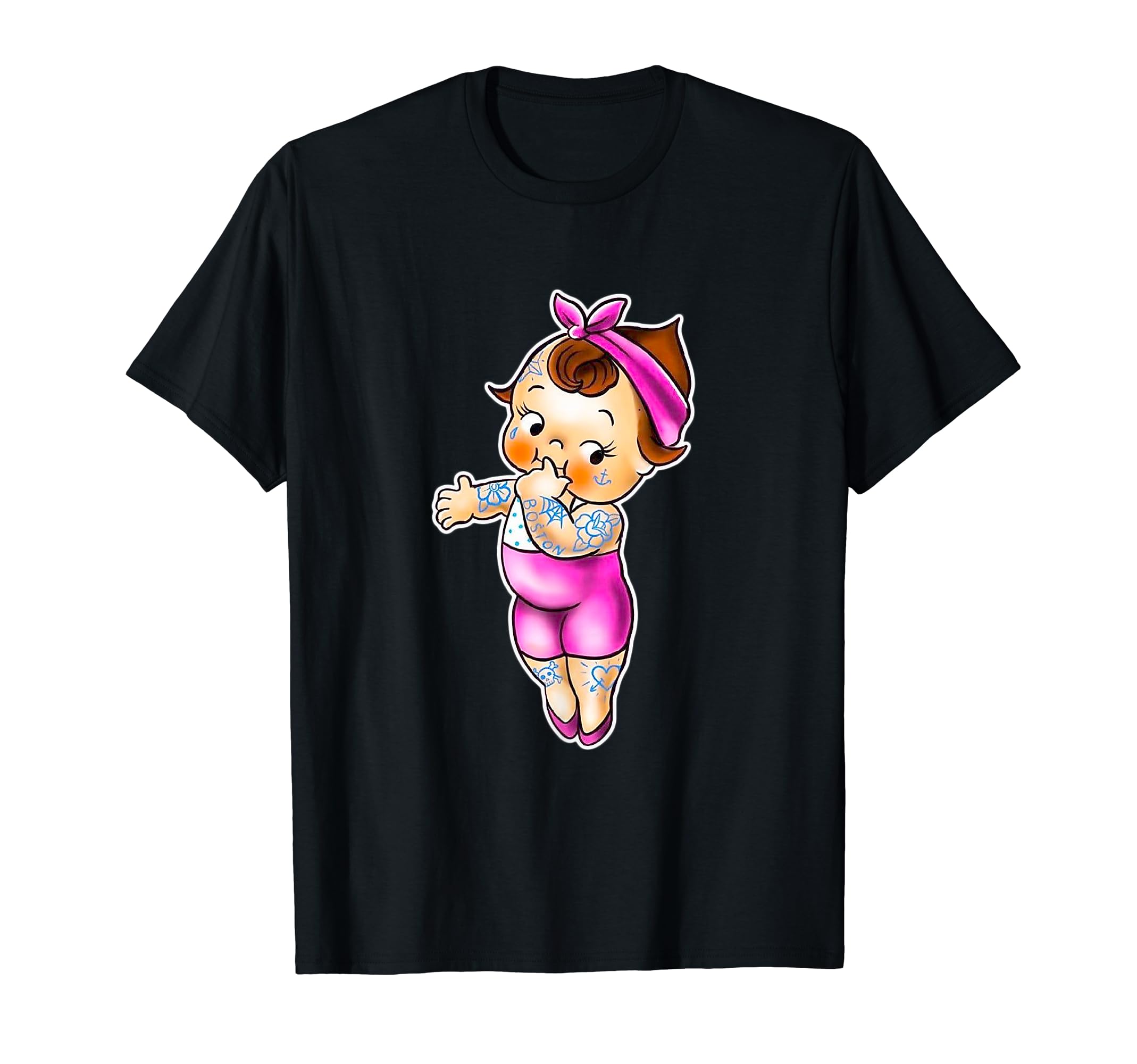 Kewpie Baby Tattooed Cute Kewpie Doll T-Shirt