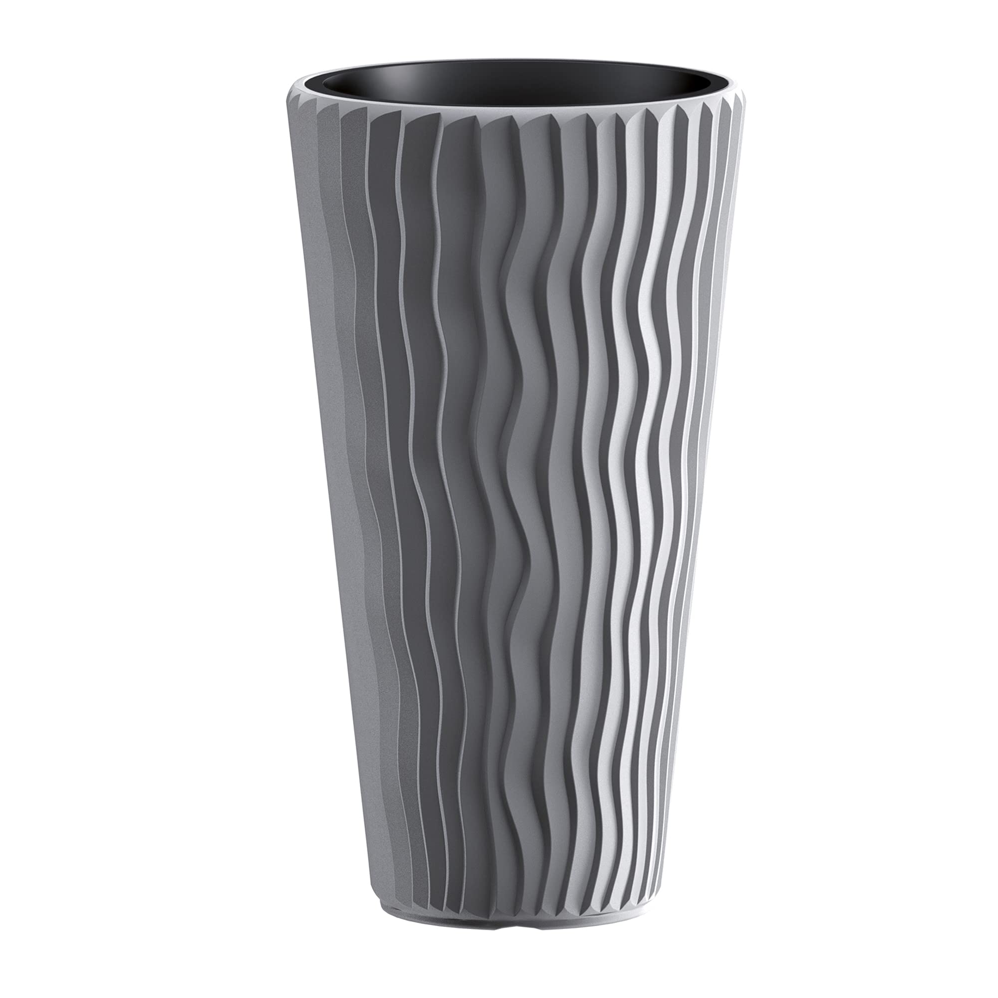 Urbnliving Stone Grey Stunning Sandy Slim Large Plant Pot Flower Planters Indoor Outdoor Garden (, 1)