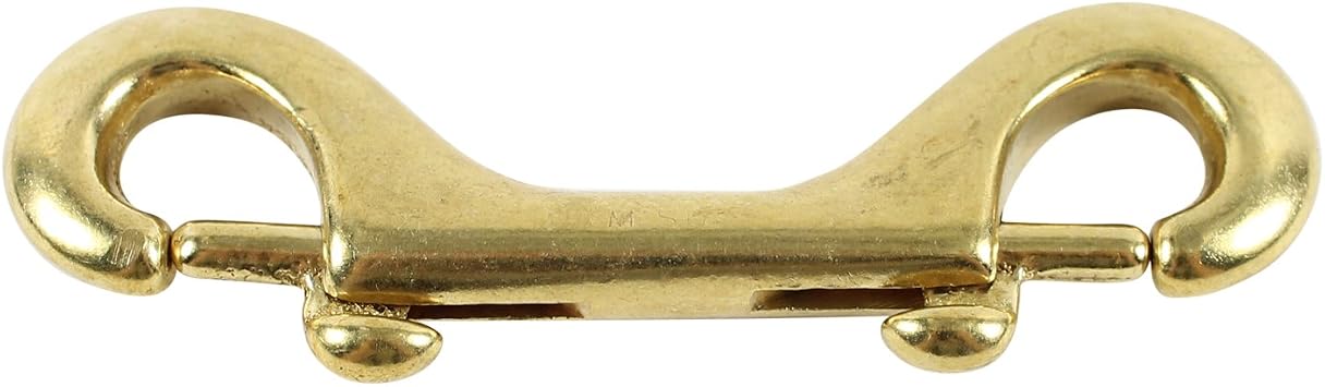 Eye Bolt Snap Scuba Grade Solid Brass 3-3/8 Double Ended Snap Hook Clip