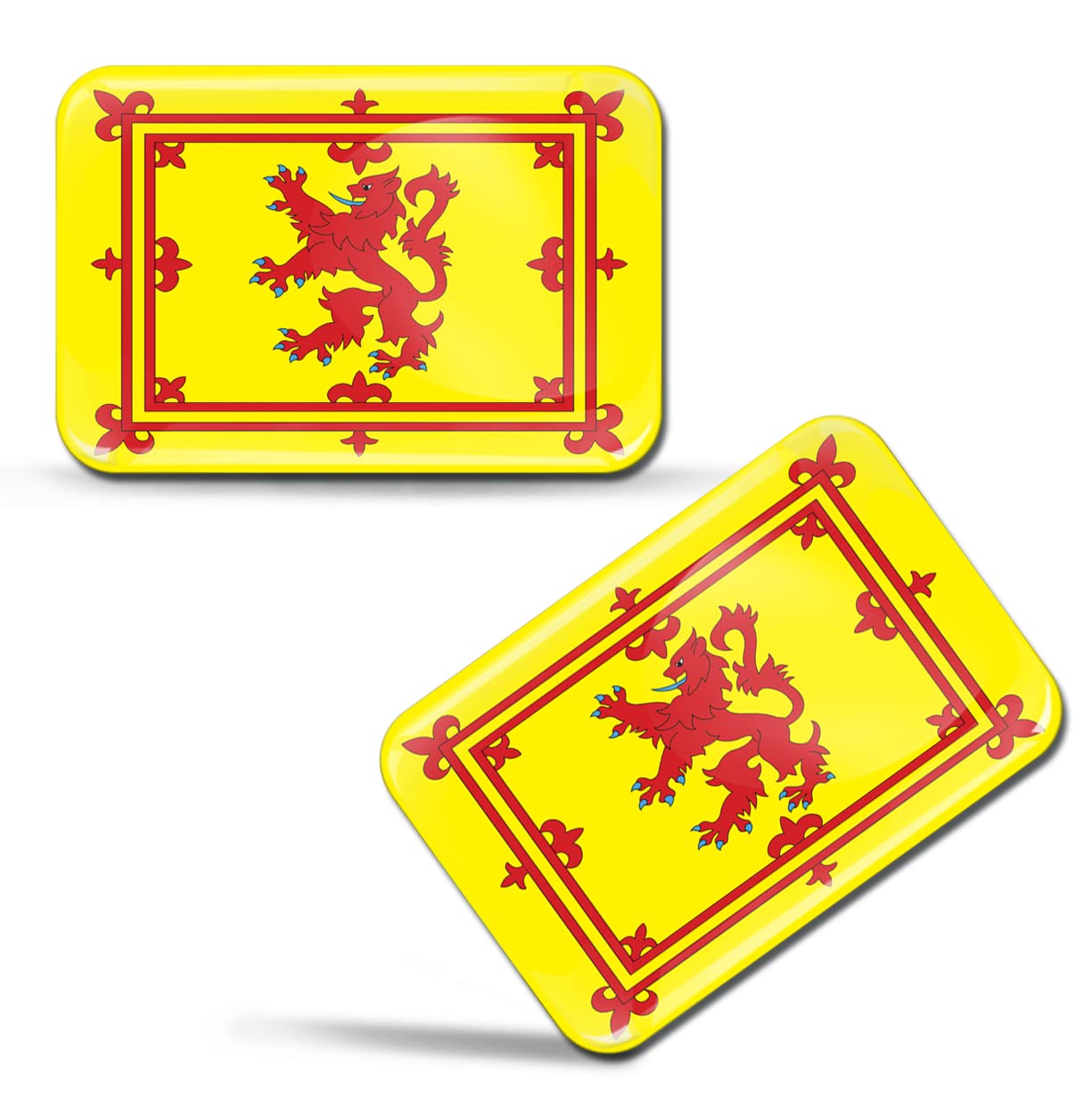 Calcomanía De Vinilo Para Coche Con Bandera Escocesa De León Rampante