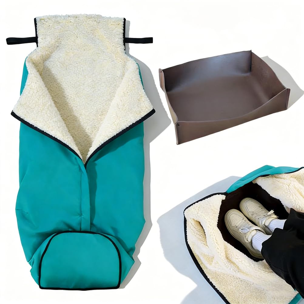 Manta impermeable para silla de ruedas para adultos, ligera, con cremallera, para personas mayores, forro polar de invierno, manta cálida para la parte inferior del cuerpo, funda para pies a prueba de