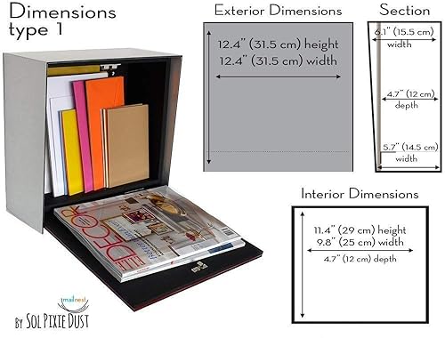Miniatura 5 de Wall Mounted Mailbox - Aluminum (ACP) Brush Silver Face, Black Aluminum Body and Orange Acrylic numbers - Modern Design - Custom Mailbox - Postbox -