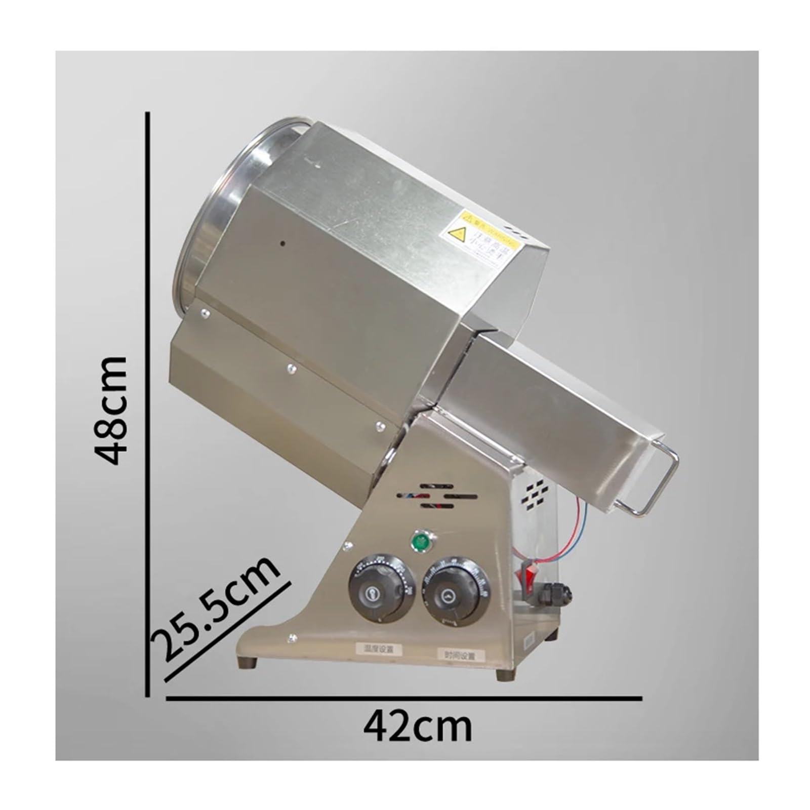 Elektrischer Nussröster aus Edelstahl, 1500 W, Kastanien, Kaffeebohnen, Erdnüsse, Molensamen, Braten, Obst, Walnussröster Haltbarkeit, Effizienz