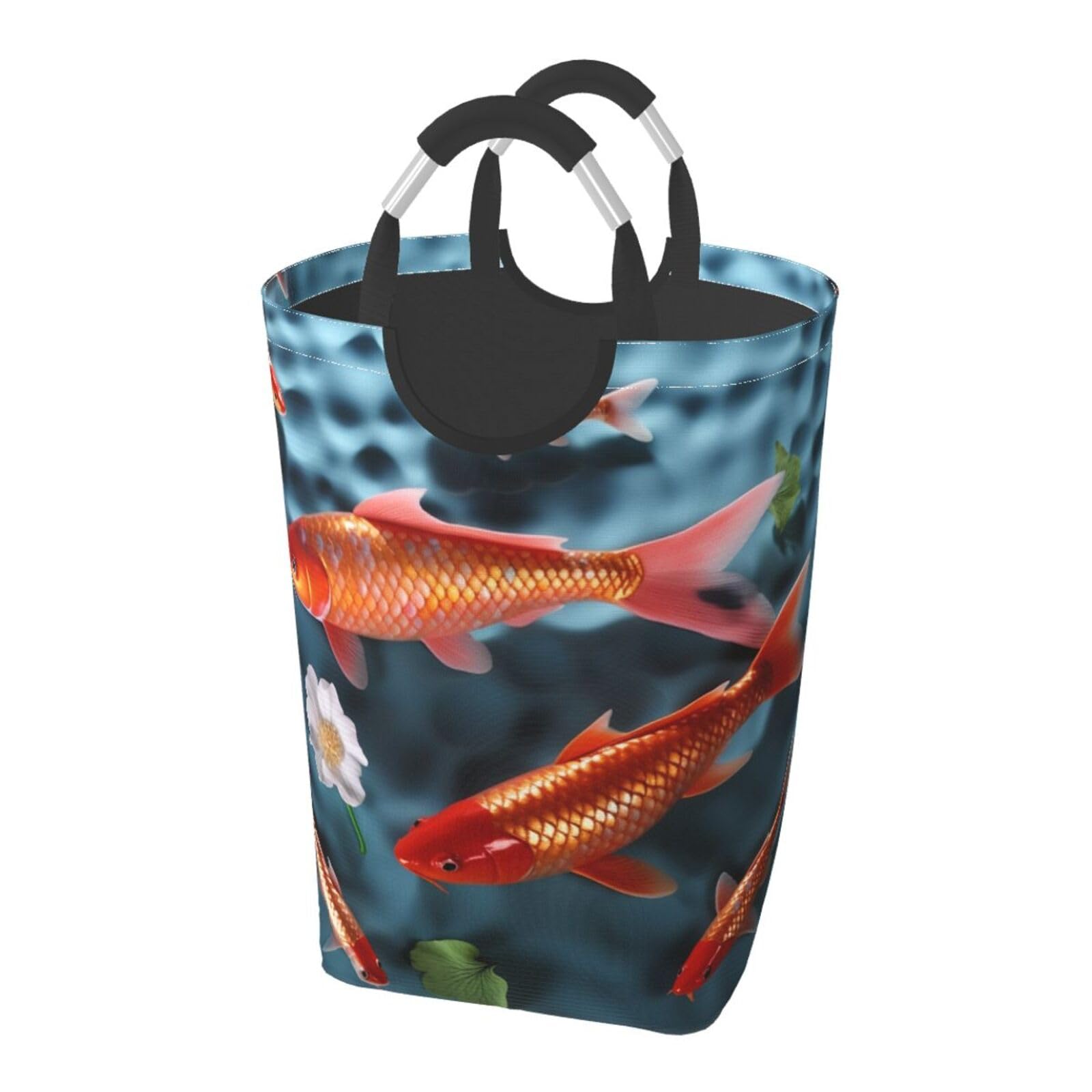 Panier à linge pliable autonome rouge japonais grand format pour salon et chambre