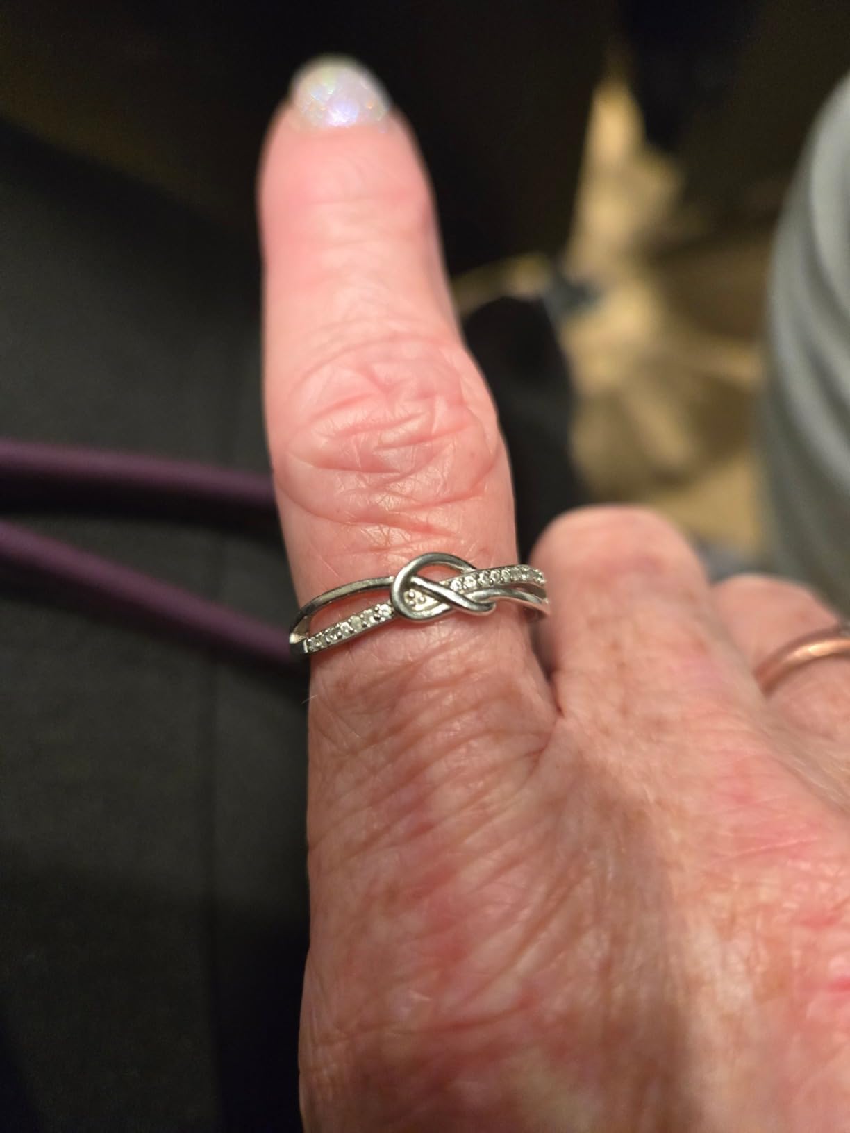 Mother and Daughter Forever Linked Ring