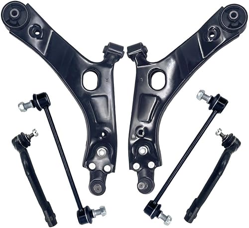 Kit de suspensión de 6 piezas de brazos de control con rótulas, barras de acoplamiento externas, barra estabilizadora, repuesto para Hyundai Tucson