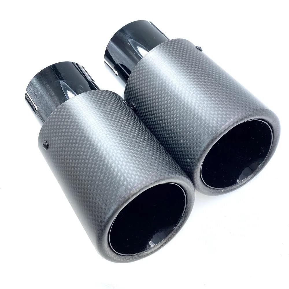Embout Échappement Universel Acier Inoxydable 51-89mm | Pour Silencieux Voiture - Design Mat & Antirouille