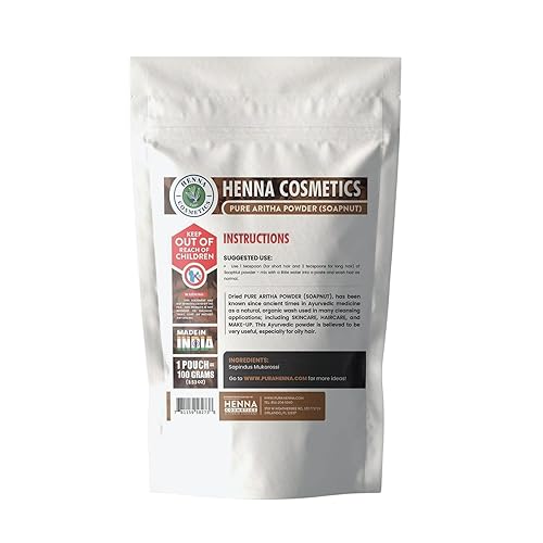 Miniatura 2 de Soapnut Powder (Aritha)  3.53 oz (3.23 onzas)  Acondicionador crudo, sin OMG, para cabello y piel  100% natural, puro, orgánico