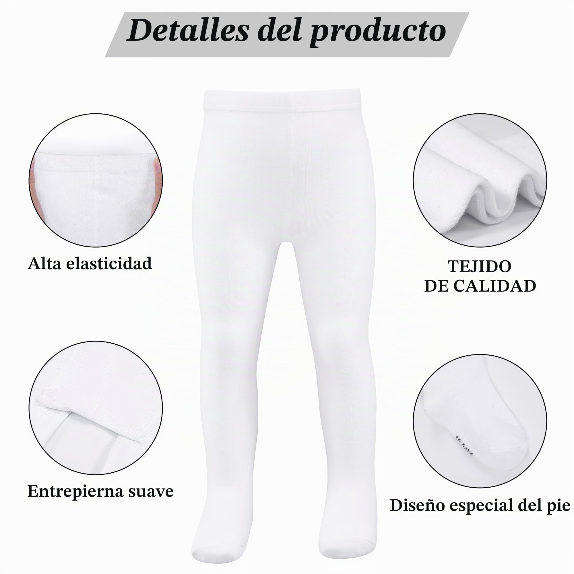 Medias para niñas pequeñas, 4 pares de medias de algodón, negro, blanco, rosa, gris, 0-24 meses, medias para bebés recién nacidos, medias para niños recién nacidos
