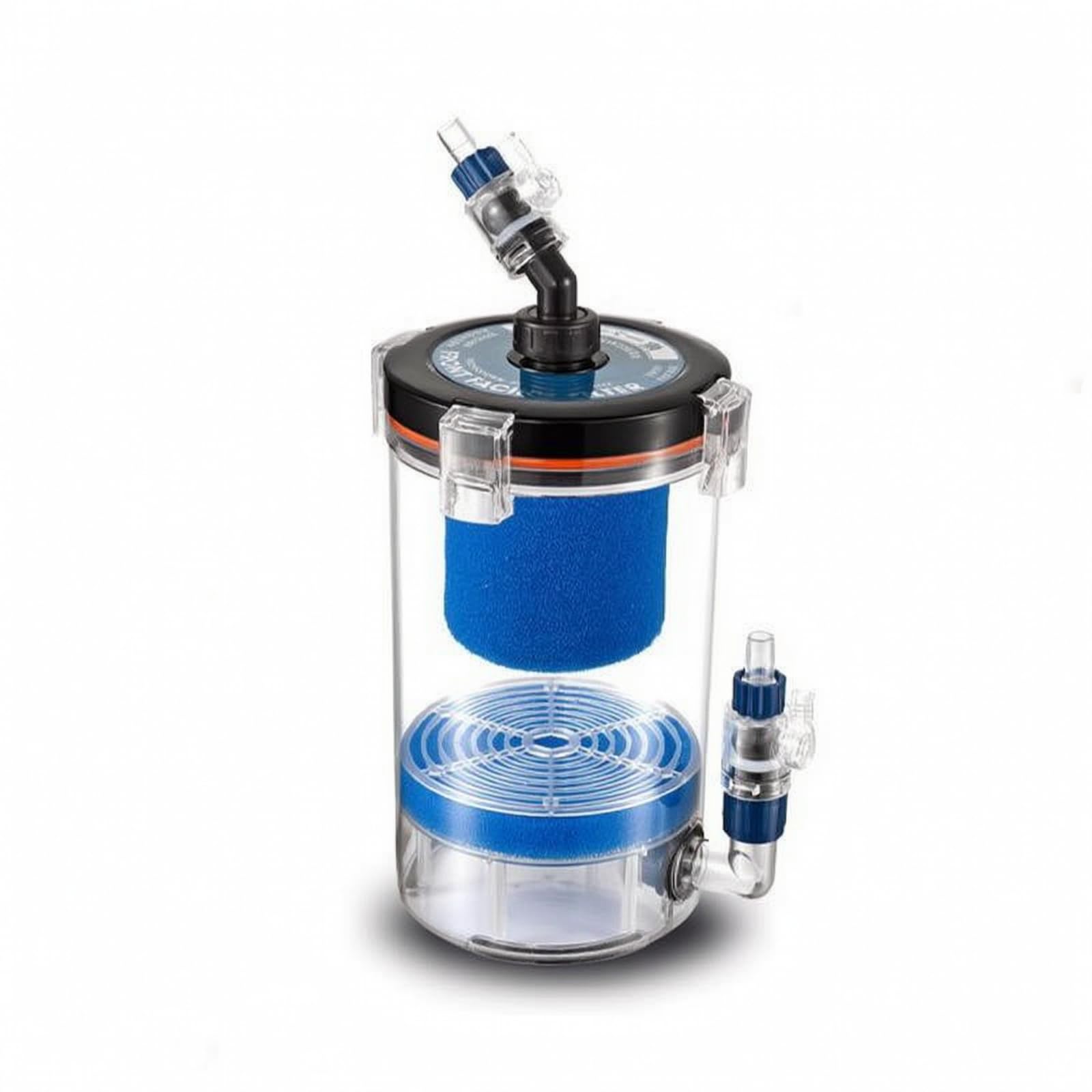 Aquarium Außenfilter Extern Außenfilter mit Filtermedien vielseitig Schwammfilterrolle für Aquarianer, Heimaquarium, A-Modell-Set Halbbaumwollversion - KY200A/12mm Anschluss