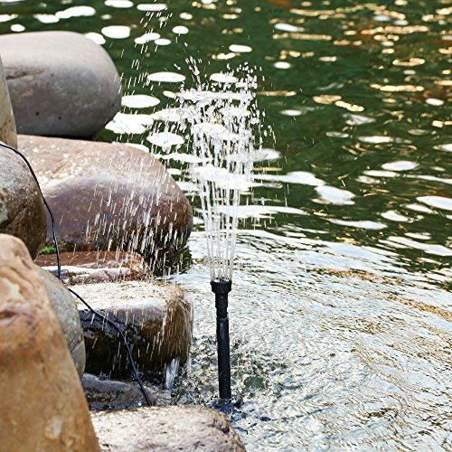 Fountain Pump With Lights Led, 10W 160Gph Submersible Water Pump Fountain For Aquarium Fish Tank Pond Garden Backyard, 600L/H Ac 110V #TOP3