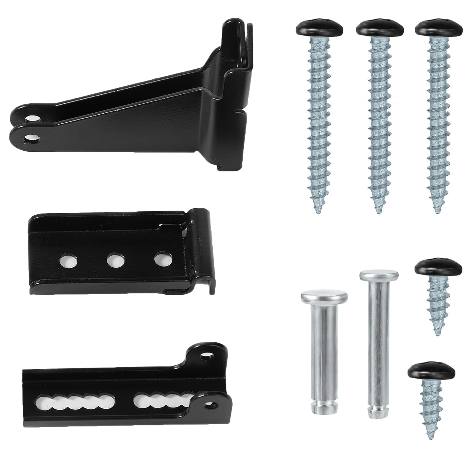 FunnytekStorm Door Closer Brackets,Reinforced Repair Jamb Bracket Compatible with Andersen/Emco/Larson/Pella 40201 Door Repair Kit,Screen Door Closer Replacement Parts for Storm Door (Black)