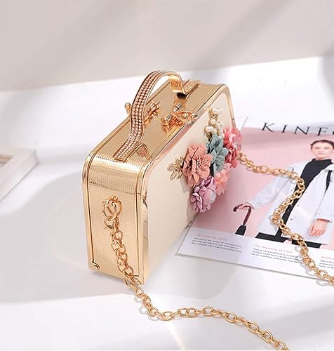 Miniatura 7 de Bolso retro para mujer, bolso de mano con flores, vintage, bolso de hombro para boda, bolso de noche