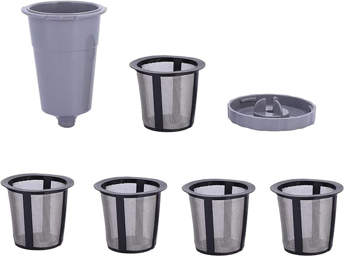 K40 Reusable K Cups for Keurig, Reusable Coffee Pods Replacement Parts 3 Part for