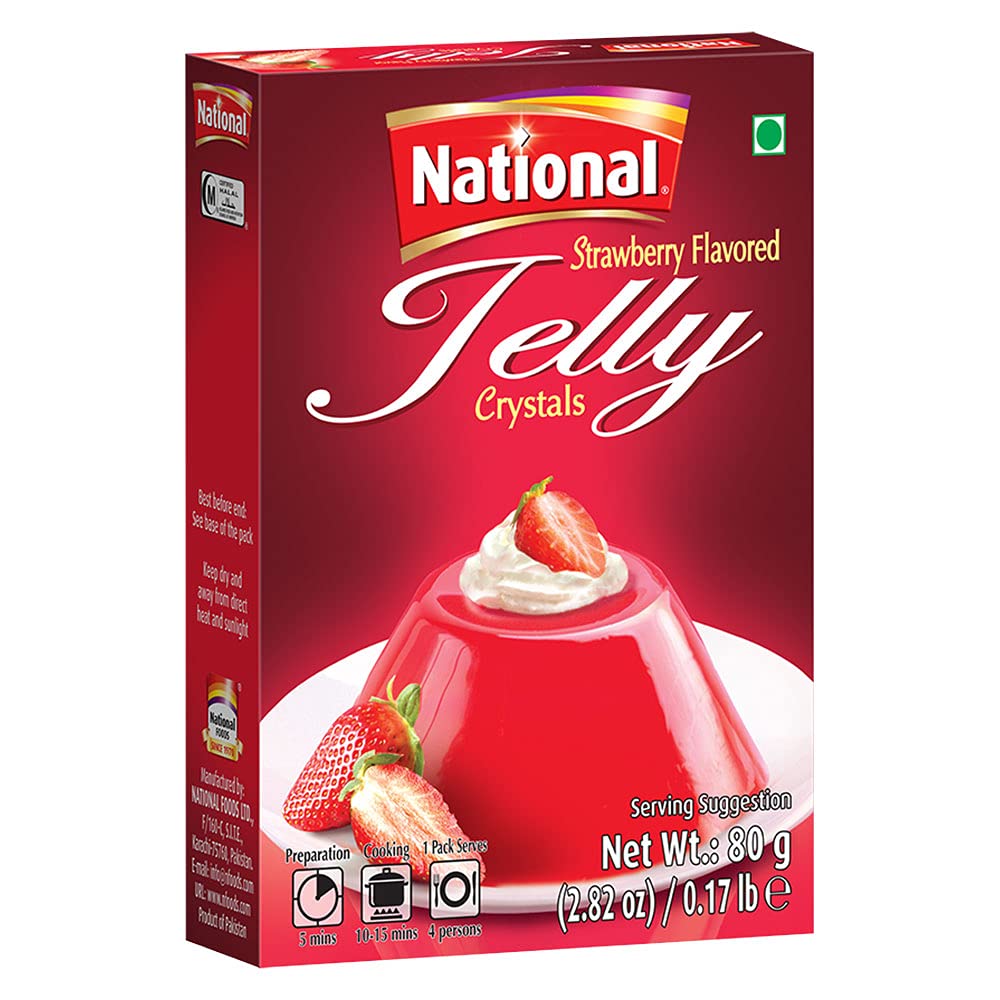 National Foods Jelly Crystal - Strawberry 2.82 oz (80g) | Quick