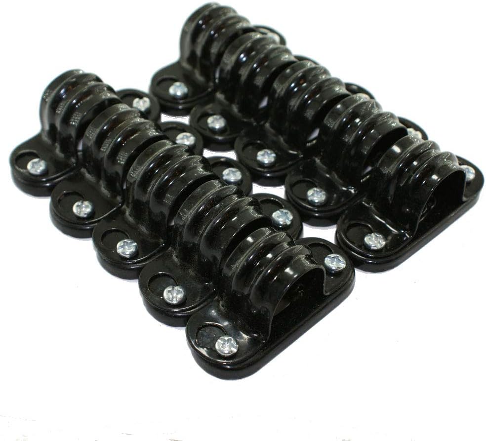 Black Steel Spacer Bar Saddle for 20mm Conduit (10 Pack) | METPRO | SBS20BL