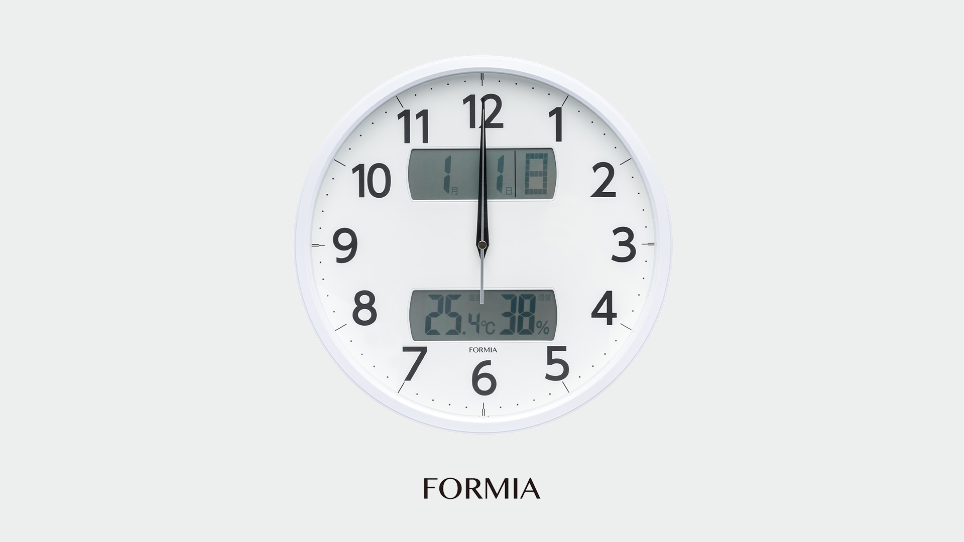 Amazon.co.jp: Formia(フォルミア) 掛け時計 時計 壁掛け 電波時計