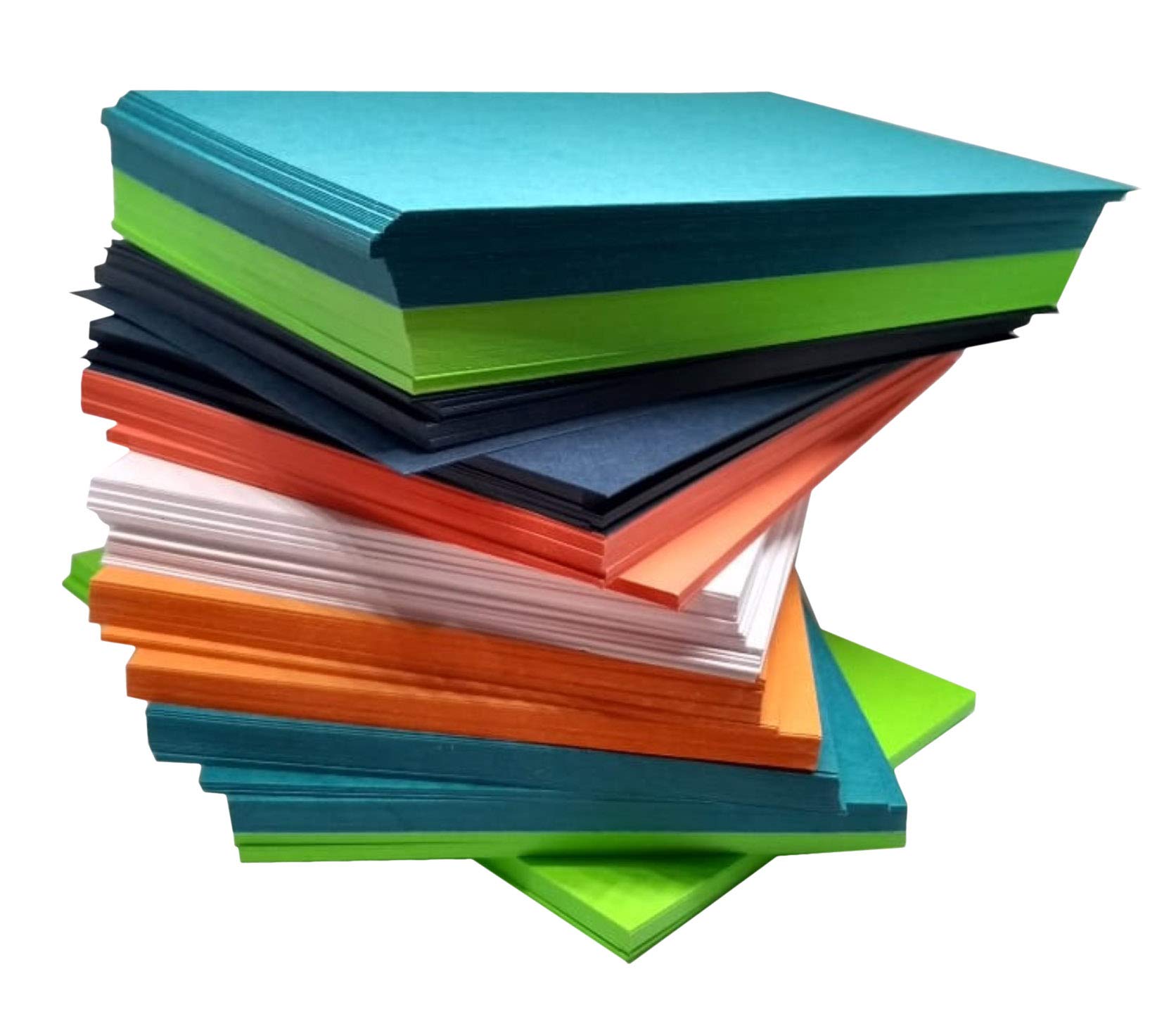 IMPRINT unruled Colourful Index Cards- (5"x8") inch (Pack of 50), Thick and Smooth 6 Colors Assorted