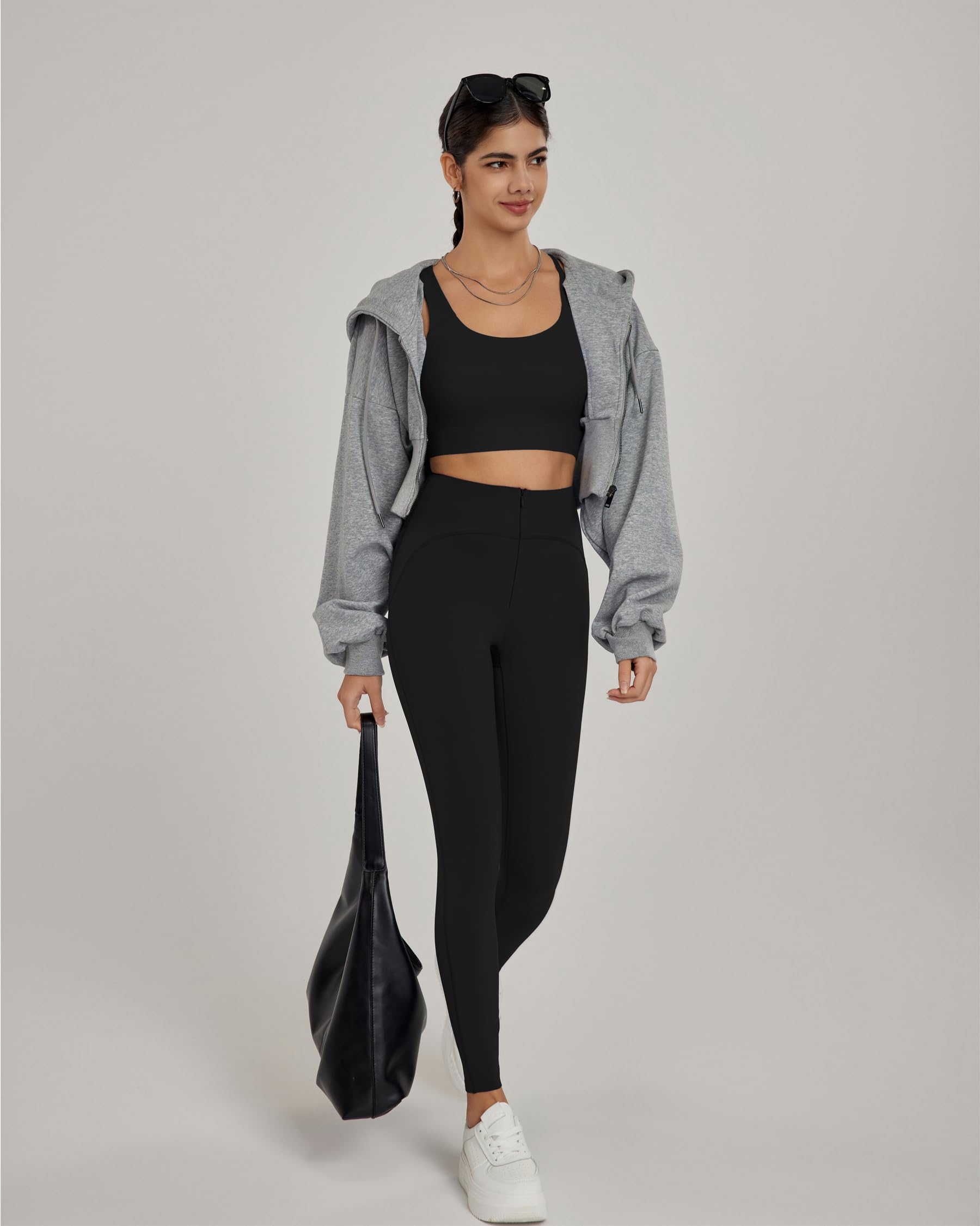 romansong Sujetadores deportivos de línea larga con tirantes para mujer, copa moldeada, para entrenamiento, para correr, de impacto medio