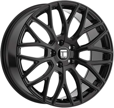 Touren TR76 Gloss Black Wheel with Alloy Steel 18 x 8. inches /112 x 112 mm, 35 mm Offset