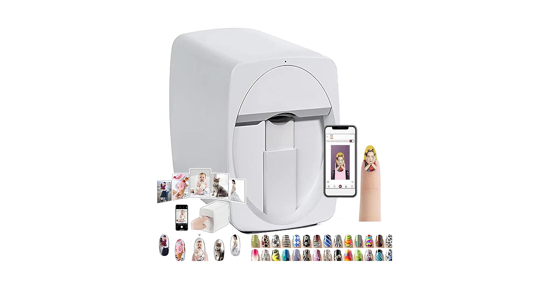 【B10】Auto Nail ネイルプリンター　Nail Printer Pro Amazon.com: Nail Art Printer, 3D Smart Automatic Nail Printer