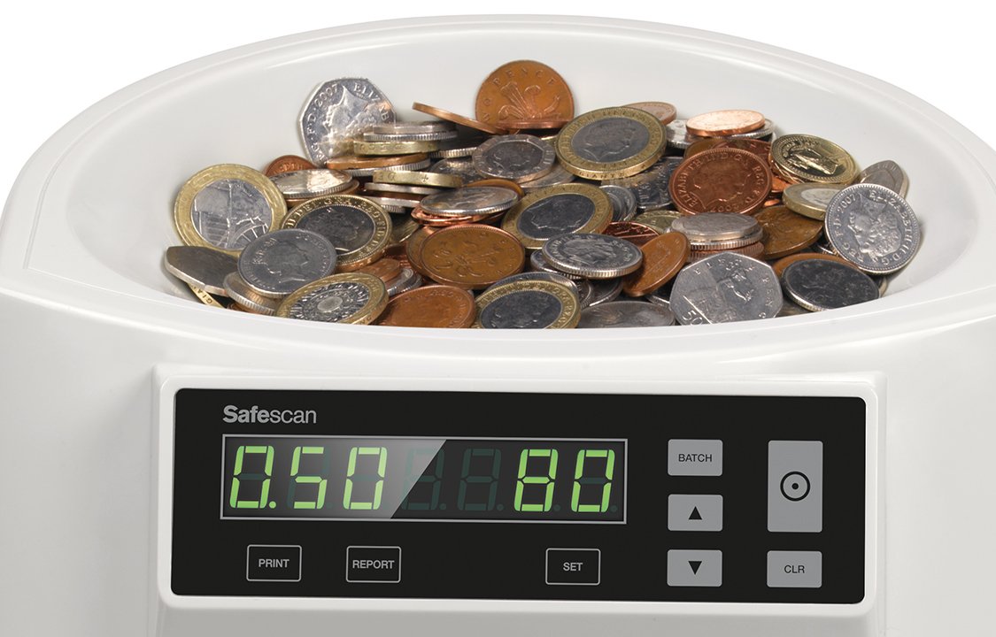 Safescan 1250 – Münzzähler und Sortierer für britisches Pfund